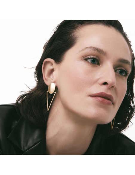 RHEA earrings Minimalist, handcrafted - Monom