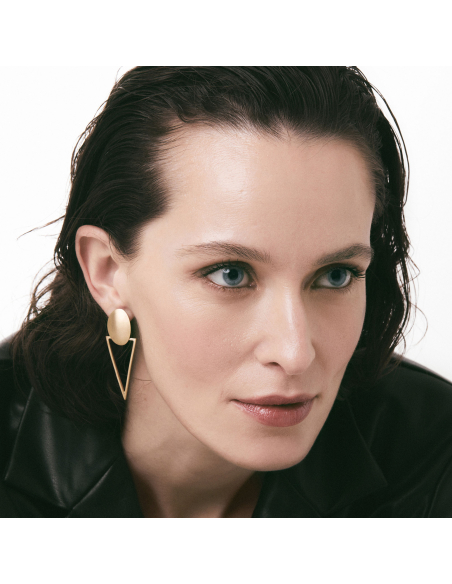 RHEA earrings Minimalist, handcrafted - Monom