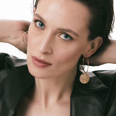 ONDA  earrings Minimalist, handcrafted - Monom