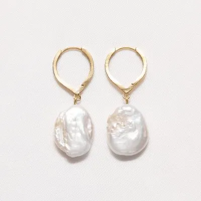 Caliope Lush Minimal Earrings, Handmade by Monom