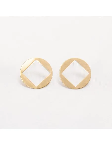 PLATTITUDE earrings Minimalist, handcrafted - Monom