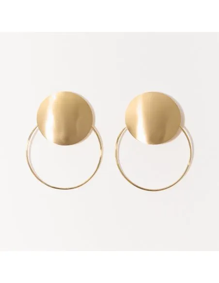 Bendis Double Circle Earrings
