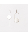 PLATTITUDE earrings Minimalist, handcrafted - Monom