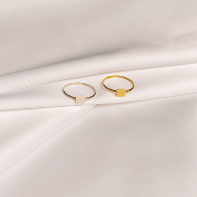 MINIM Square Minimal Ring - Handmade by Monom 2