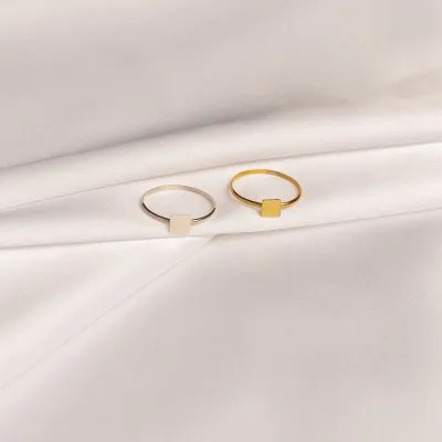 MINIM Square Minimal Ring - Handmade by Monom 2