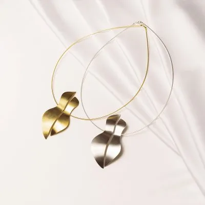 FORMA necklace Minimalist, handcrafted - Monom 2