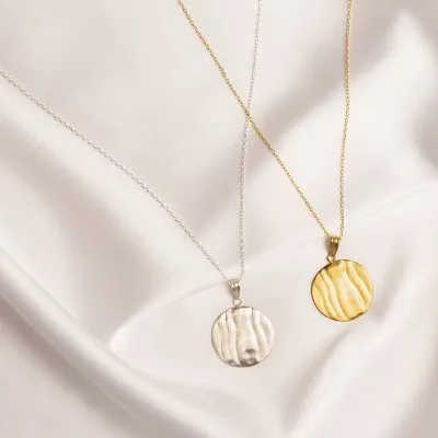 Colier ONDA design minimal, realizat manual. - Monom