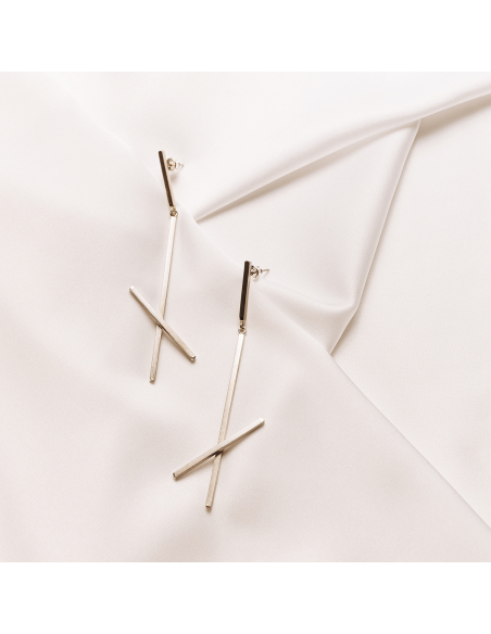 Cercei ALPHABET X Minimal, realizat manual. - Monom